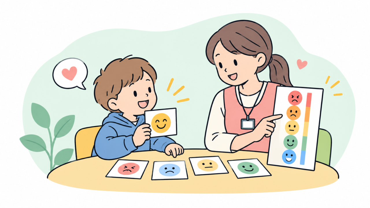 自立活動・SSTの授業に取り組む子どもと教師